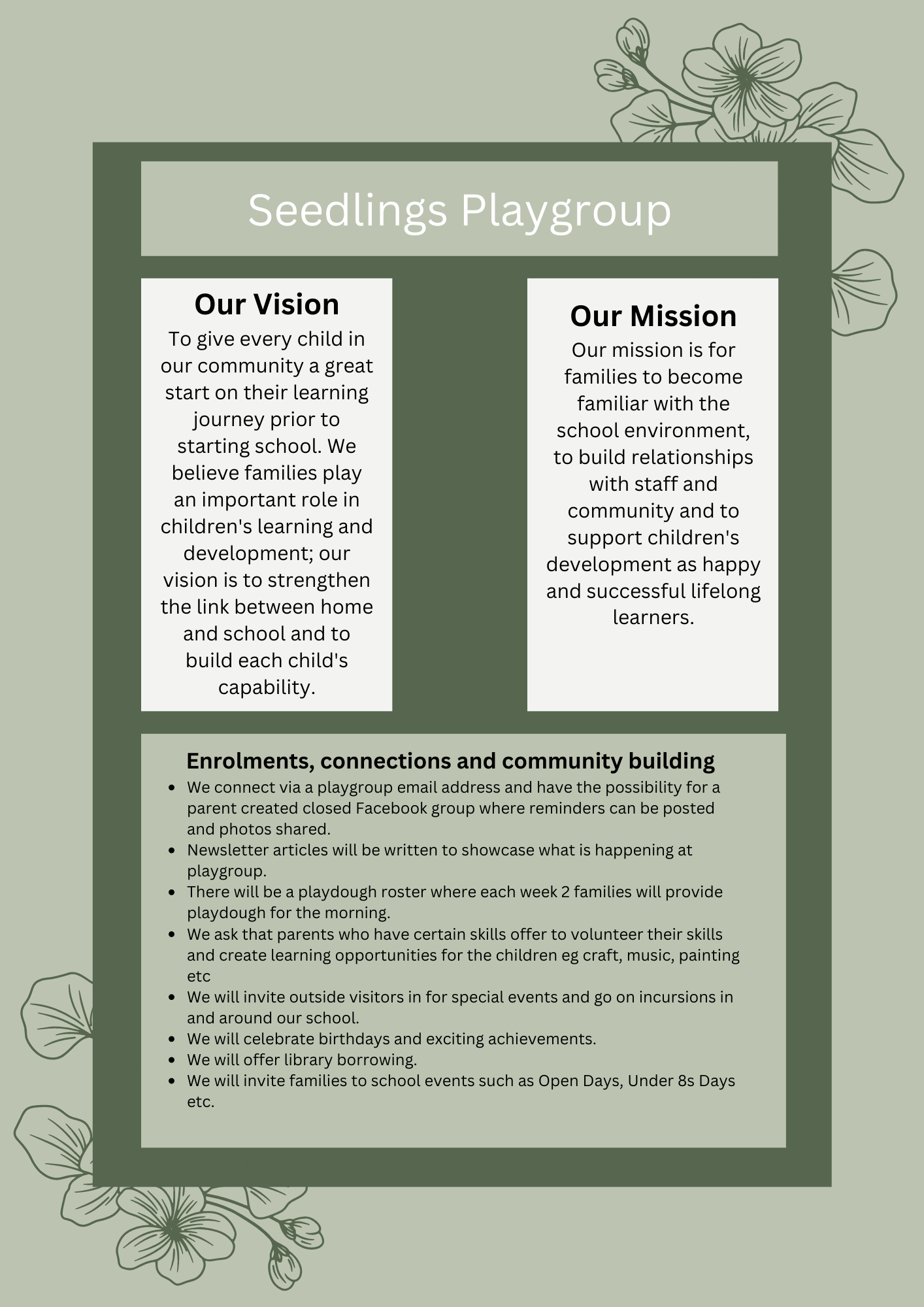 Seedlings Playgroup Vision 